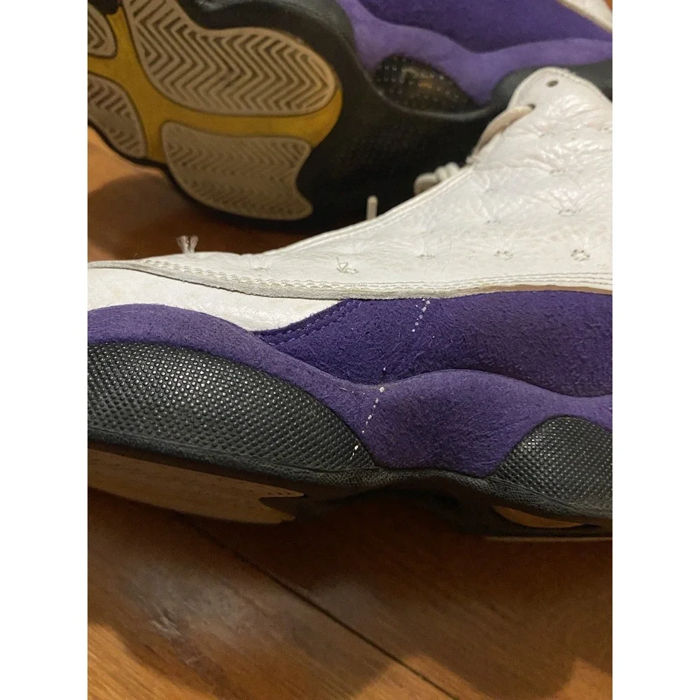Mens Size 9.5 - Nike Air Jordan 13 Retro Lakers Purple 2019 (414571-105) No Box